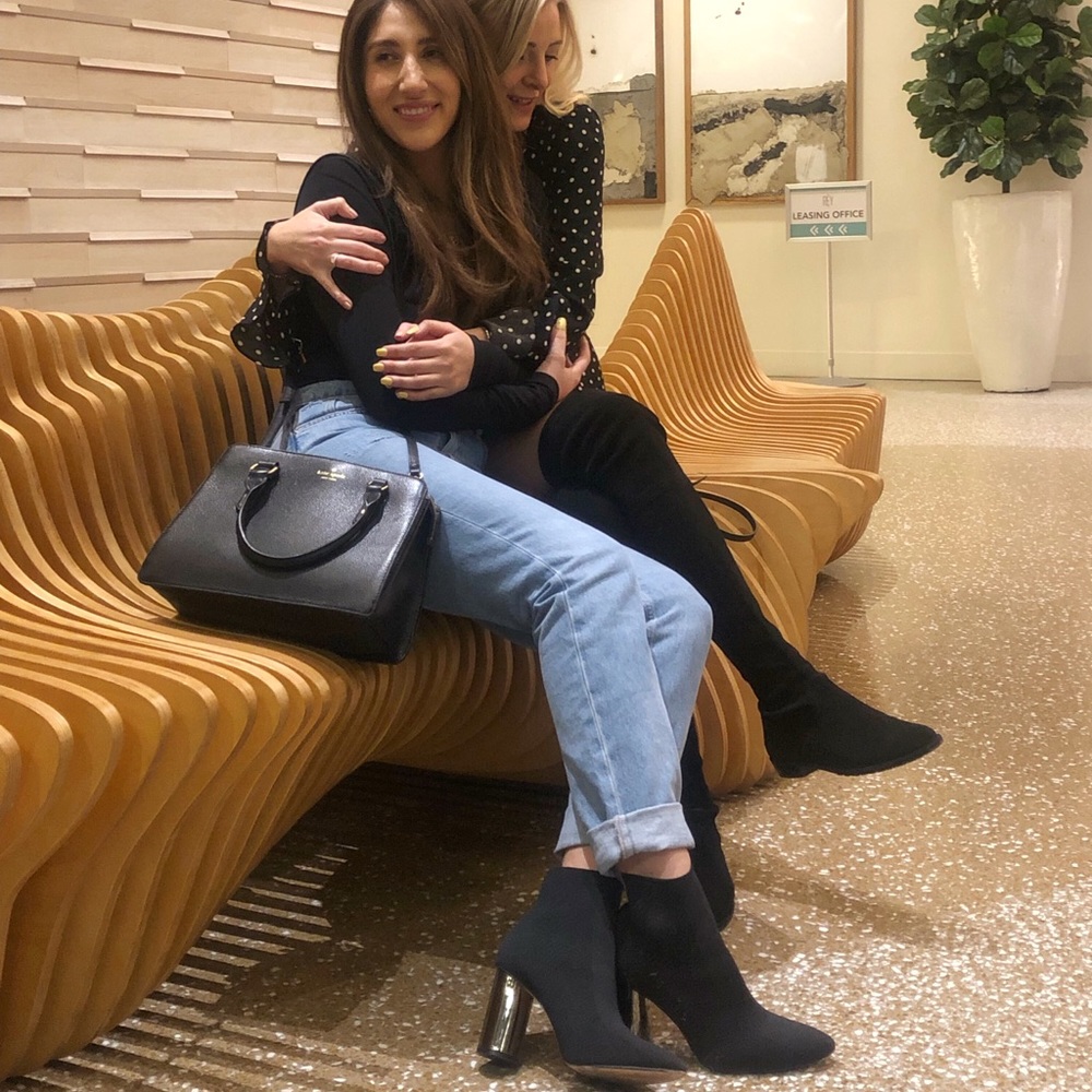 ZARA black booties